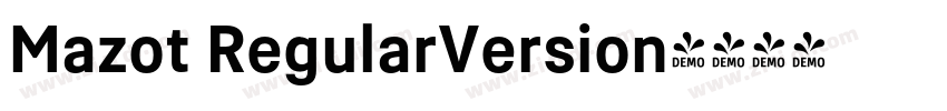 Mazot RegularVersion字体转换